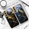 Golden Eagle with Wings For Samsung Galaxy S20 FE S21 S22 S23 Plus S24 Ultra S25Ultra S21+ S9+ S22Plus Golden glass phone case