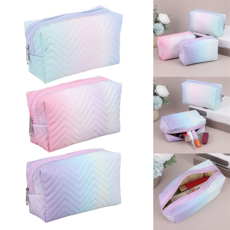 Fashionable PU Storage Bag Travel Toiletry Bags Makeup Organizer for Skin Care and Beauty Items