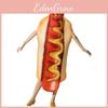 Rozmarný a zábavný kostým hot dogu pro halloweenské večírky a oslavy