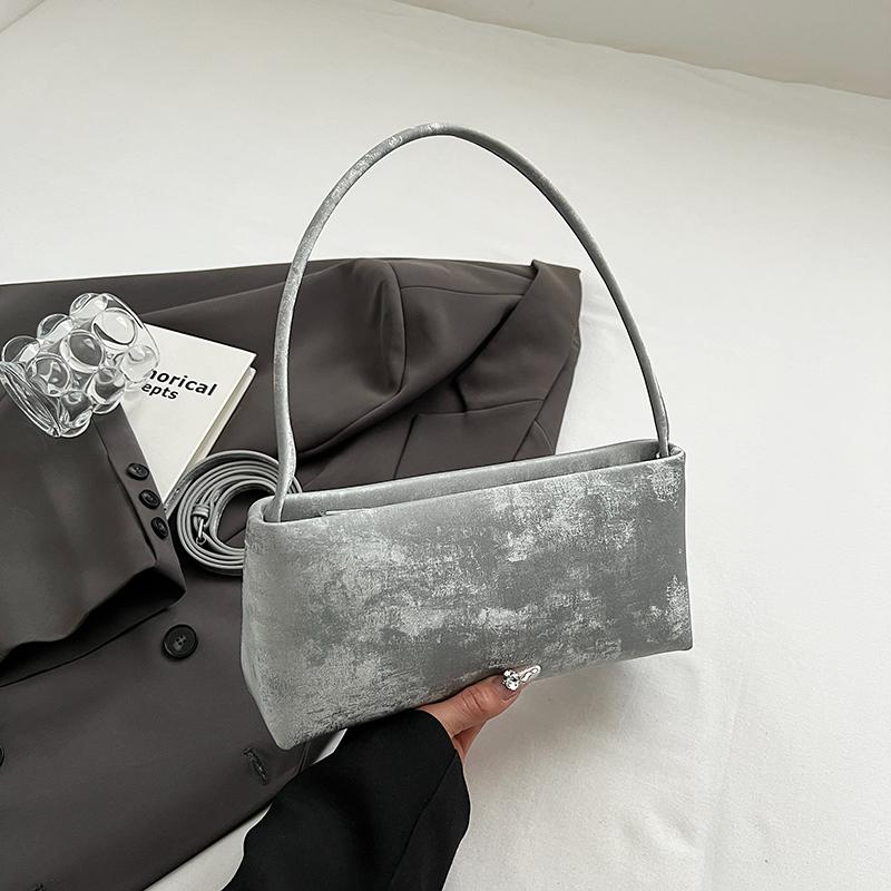 High-end Retro Shoulder Bag Fashi Simple Solid Color Korean Women Handbag Casual Versatile Square Mobile Phe Wallet Handbag