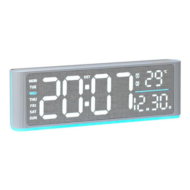 New Electronic Clock Simple Multi-function Clock Rectangular Large Font Alarm Clock Can Be Hung Vertical Clock 1101