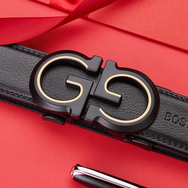 

BOSTANTEN Men s Automatic Buckle Leather Belt 120cm