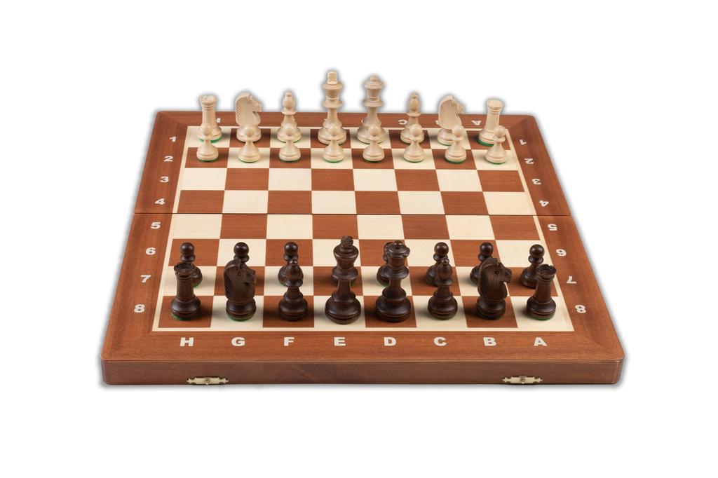 Wegiel Wooden Chess Set Chess Board Set TOURNAMENT Chess Board Poland Genuine Product No.4 (Tournament No.4)
