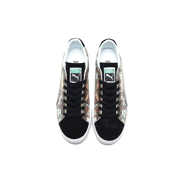 Three Tides Tattoo X Atmos x PUMA Suede Fleeting World Illustration Cushioning Abrasion Resistant 381246-01
