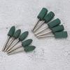 10Pcs Rubber Polishing Tool Buffing Wheel Head Jewelry Grinding Machine Accessory with Handle