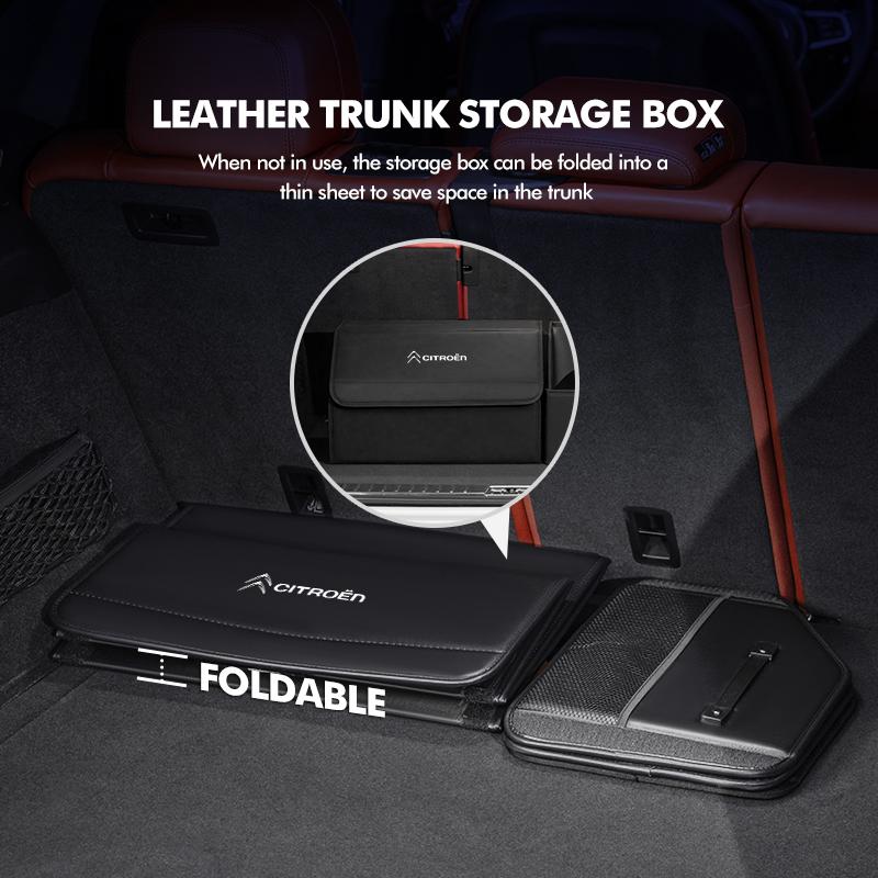 Large Capacity Car Trunk Folding Multi-Purpose Storage Box For Citroen C5 C1 C2 C6 C4L DS3 DS4 DS5 C-Elysee Grand Berlingo ajz256