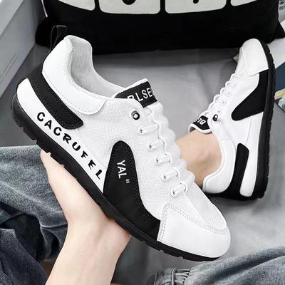 Summer New Doudou Shoes Men's Breathable Korean Version of Versatile Trend One-pedal Low-top Mesh Casual Running Shoes