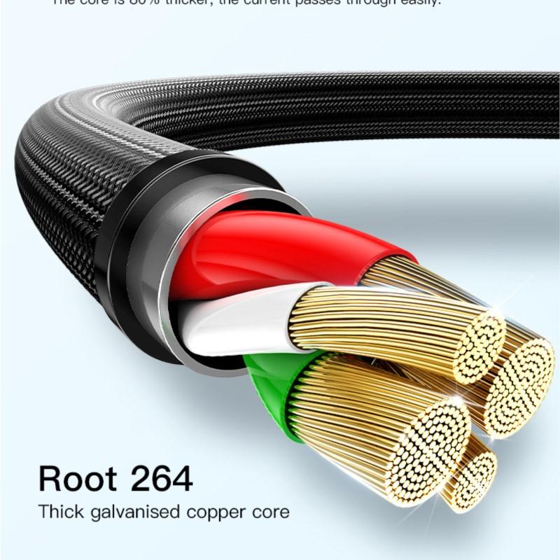Car Interior Charger 3 In 1 Charging Cable Auto Accessories For Mitsubishi Lancer Ralliart ASX Mirage Pajero Xpander Attrage