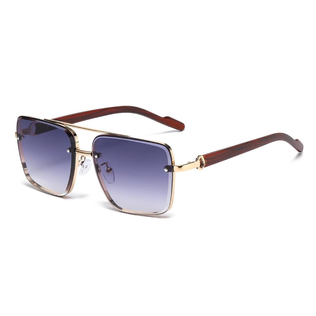 Wooden Sunglasses For Men Women Vintage Square Trendy Fashionable Luxe Gafas De Sol Hombre Unisex Stylish Shades