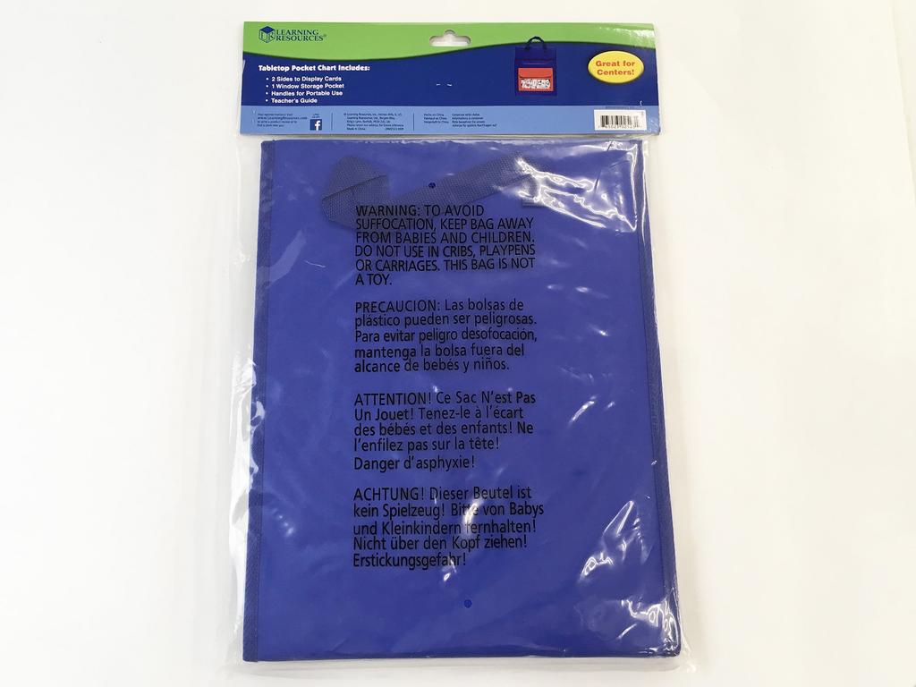 Learning Resources Tabletop Pocket LER 2523 Double-Sided Chart,