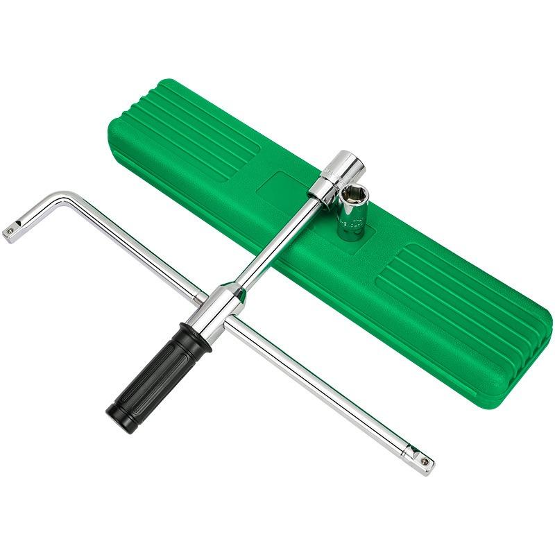 L-shaped Extended Socket Wrench Car Motorcycle Disassembly and Maintenance Wrench Telescopic Rod Labor-saving Tire Wrench
