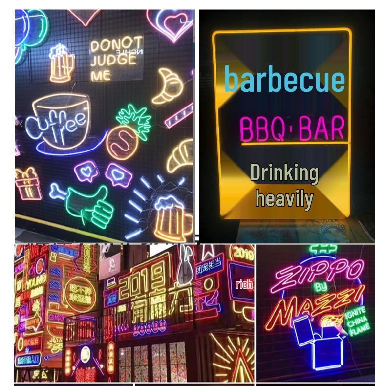 Waterproof LED Neon Flex Light Strip for Outdoor Luminous Lettering and Atmospheric Design