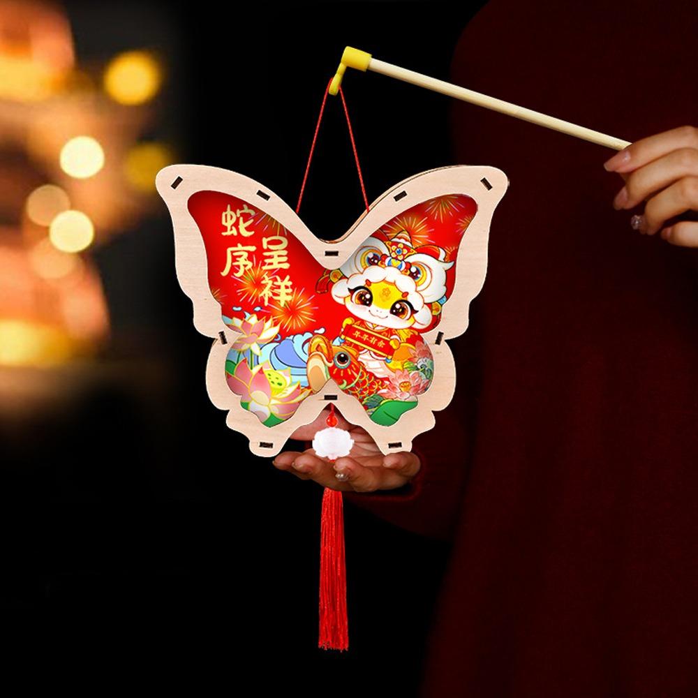 Traditional New Year Luminous Lantern Chinese Style Children Handheld Lantern Hanfu Accessories