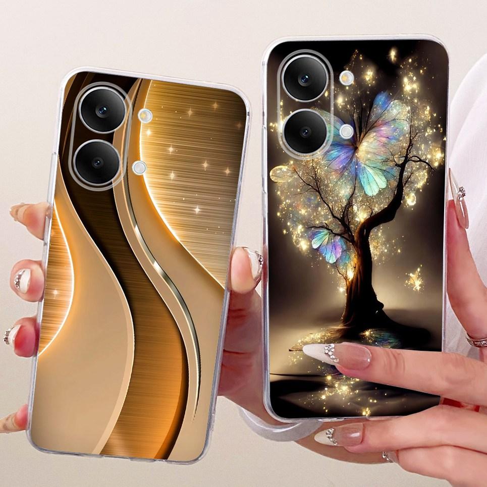 Bow Love Heart Pattern Cute Cat Phone Case For Xiaomi Redmi Tourbo 5 Max Poco X8 Pro Max Casing Soft TPU Silicone Back Cover