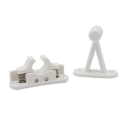 New Door Retainer Catch White Nylon For Caravans Motorhomes Boats Door Stoper Clip