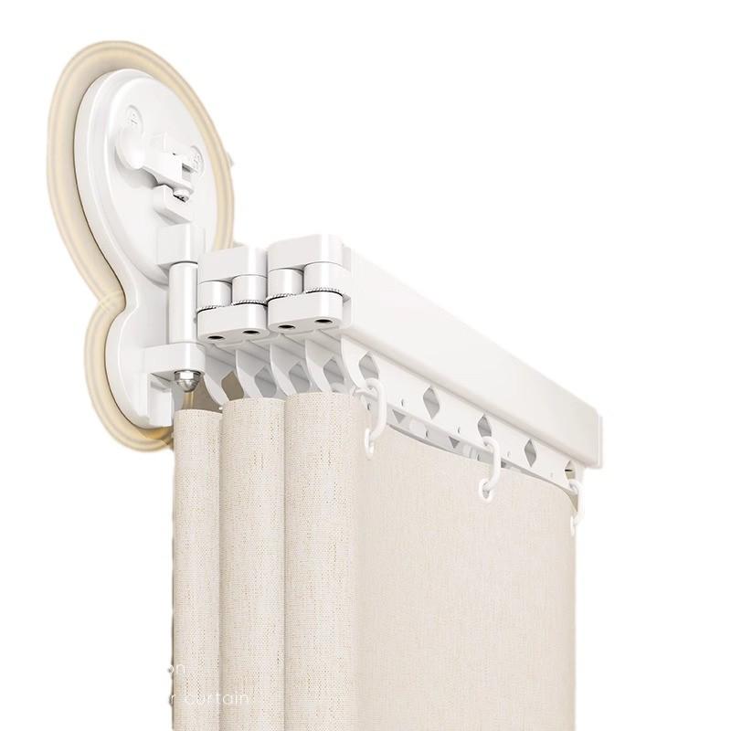 Retractable Shower and Clothes Drying Rod with Suction Cup Attachment