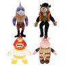 Adorable Animated Movie Merchandise The Bad Guys 2 Doom Plush Bird Girls Doom Mr.Shark Pigtail The Bad Guys Playthings Kid Birth Date Present
