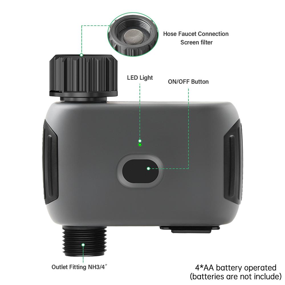 Wi-Fi Smart Sprinkler Timer 1 Outlet Automatic Watering System Irrigation Timer with APP
