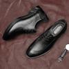 Genuine Leather Mens Oxfords Shoes Business Sneakers Formal Dress Footwear Classic Male Walking Derby Shoes Stylish Casual Shoes