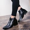 Stivaletti Classici in Pelle Nera per Uomo Donna Stile Britannico Punta Acuta Chelsea da Uomo Scarpe Eleganti Comode High Top