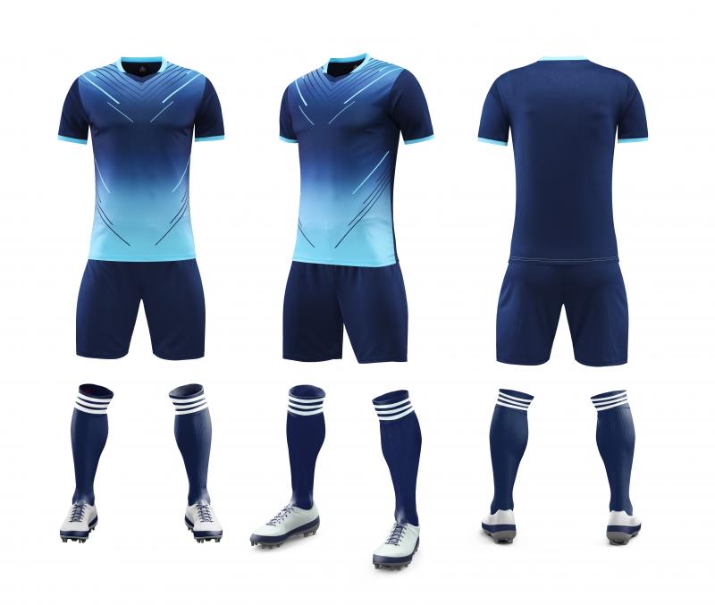 Custom Kids Sports Uniforms Football Kit Soccer Suits Black Green Football Club Jersey Set Soccer Wear Soccer Jersey for Men