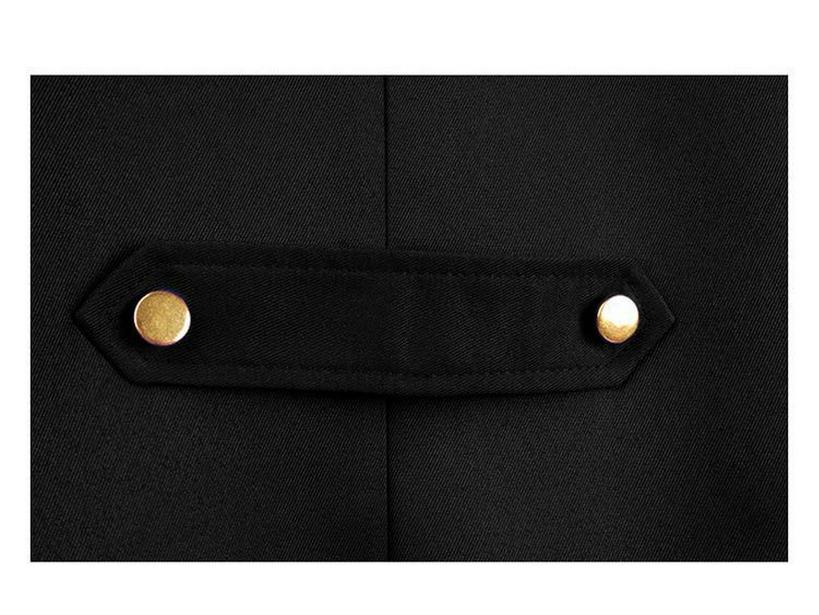 2025Wish Men's Medieval Gothic Swallowtail Coat - European & American Retro Punk Style