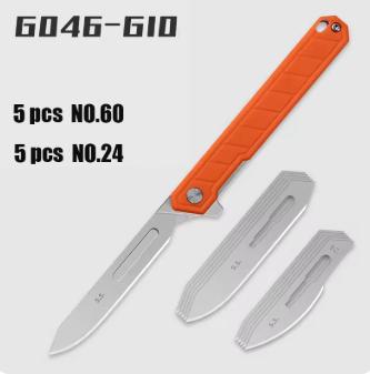 NEW The PEI/G10 Handle Folding Knife Suitable For A Variety Of Scalpel Blades Mini Portable EDC Utility Knife With NO60 Blades