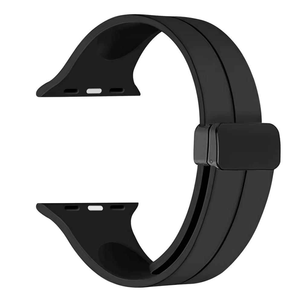 Silicone Strap For Apple watch 11 Band 46mm 45mm 44mm 41mm 49mm 42mm Magnetic Bracelet correa iWatch Series 9 8 10 7 SE 6 Ultra