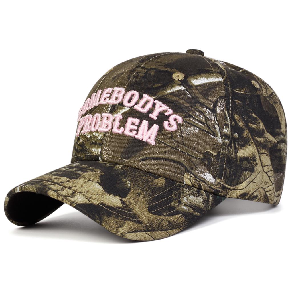 Ricamo a punto baseball Problema Qualcuno Genere Neutro Donne Uomini Per Cappelli Primavera Autunno Esterno Regolabile Cappelli Casual Cappello Parasole
