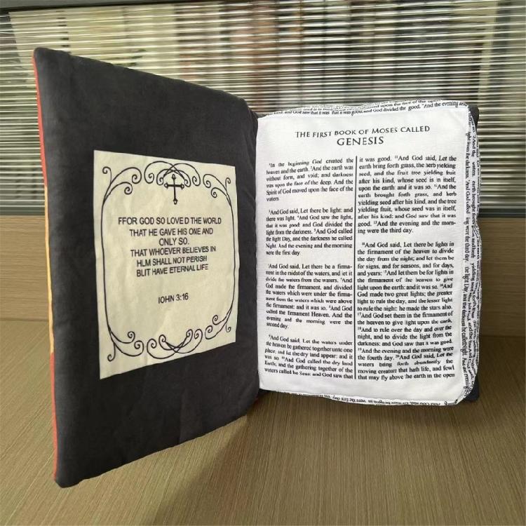 Holy Bibles Shape Plushes Pillow Cushions Soft Religious Ornamentation Comforting Gift For Baptisms Christmas School