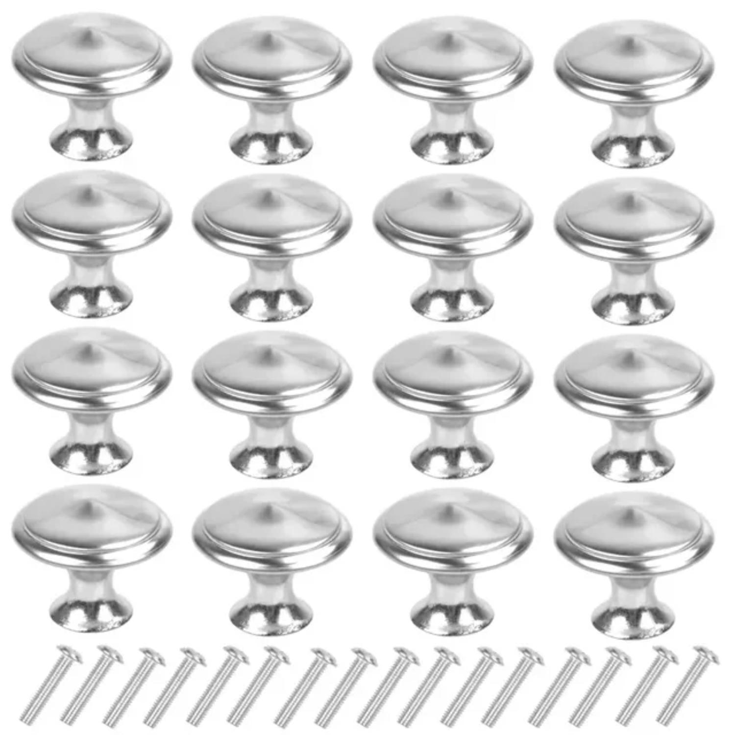 

10 шт. 30 мм круглые ручки для шкафов из нержавеющей стали - идеальные кухонные шкафы, ящики