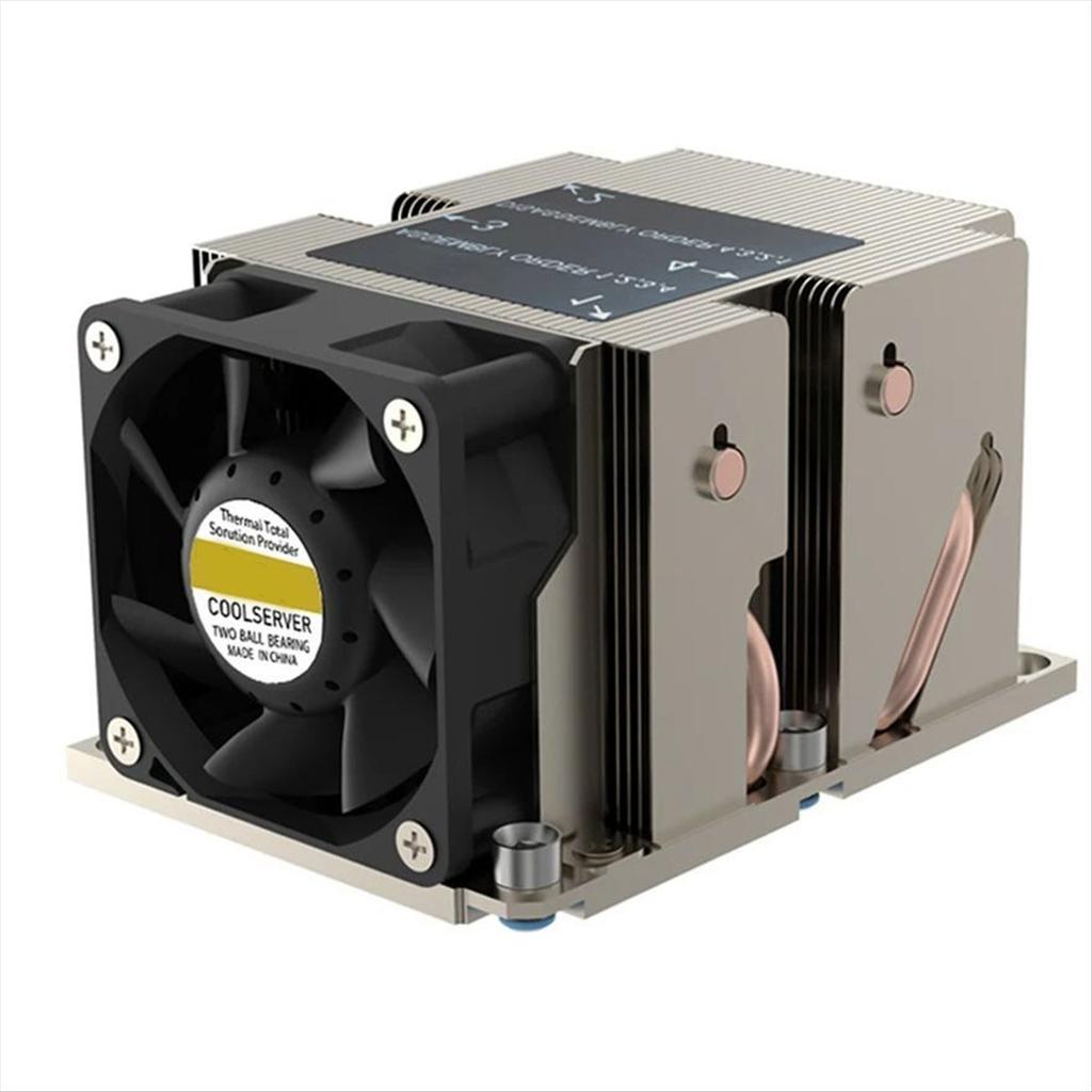 LGA3647-2U-R83 Cooler 240W for Lga 3647 Narrow Type Radiator 2u Heat Sink 4 Heat Pipe Side Blow Cooling Fan