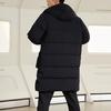 Li Ning Training Series Warm Solid Color Loose Mid-Length Down Jacket Men Outerwear Black AYMR023-1