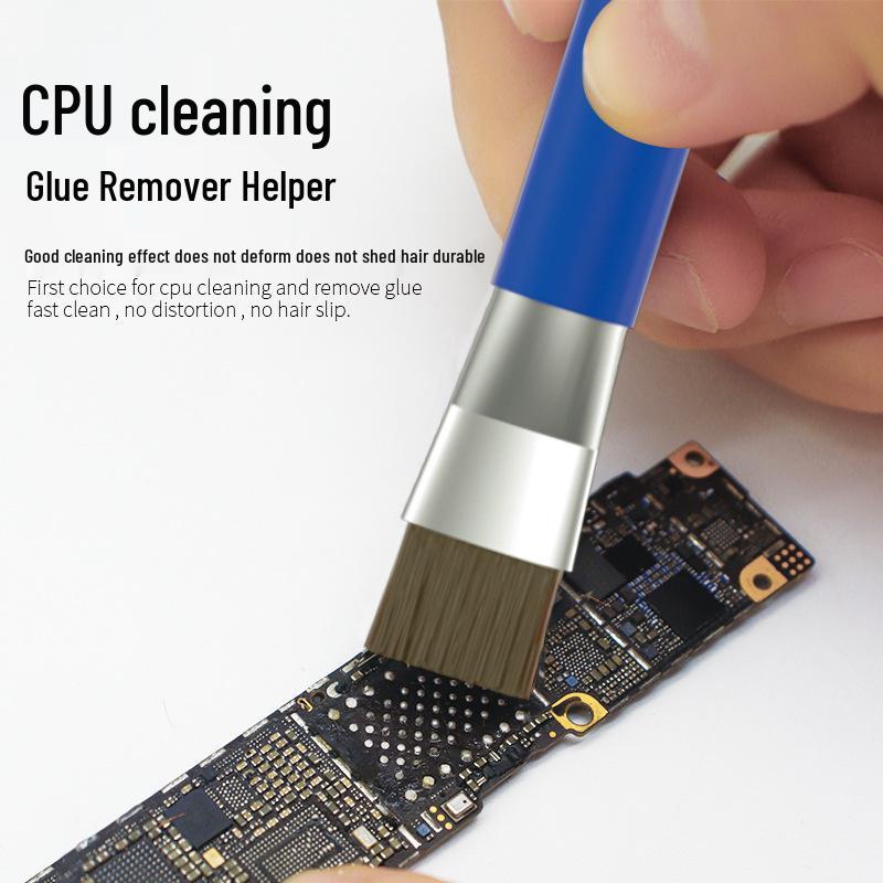 B&R Çift Başlıklı Antistatik Temizleme Fırçası, Anakartlar ve Entegre Devreler İçin Sert Kıl ve Çelik Tel ile.