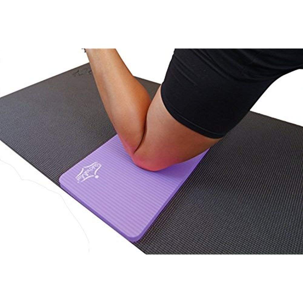 SukhaMat Yoga Knee Pad Cushion Best Exercise Knee Pad Eliminate Pain During Yoga or Exercise Extra Padding Support for Elbows Complements Your Yoga
