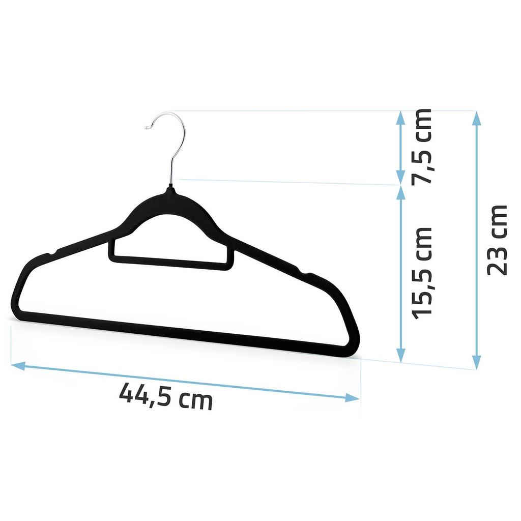 Velvet Clothes Hangers 20 Pcs Ms-859 Massido