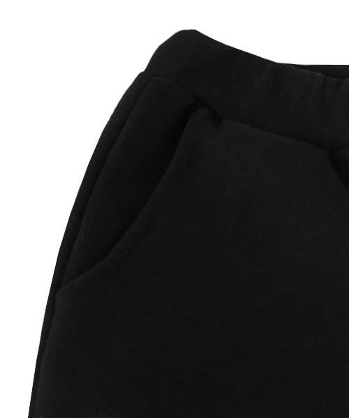 Jikeulib Plain Fleece-Lined Wide Training Pants