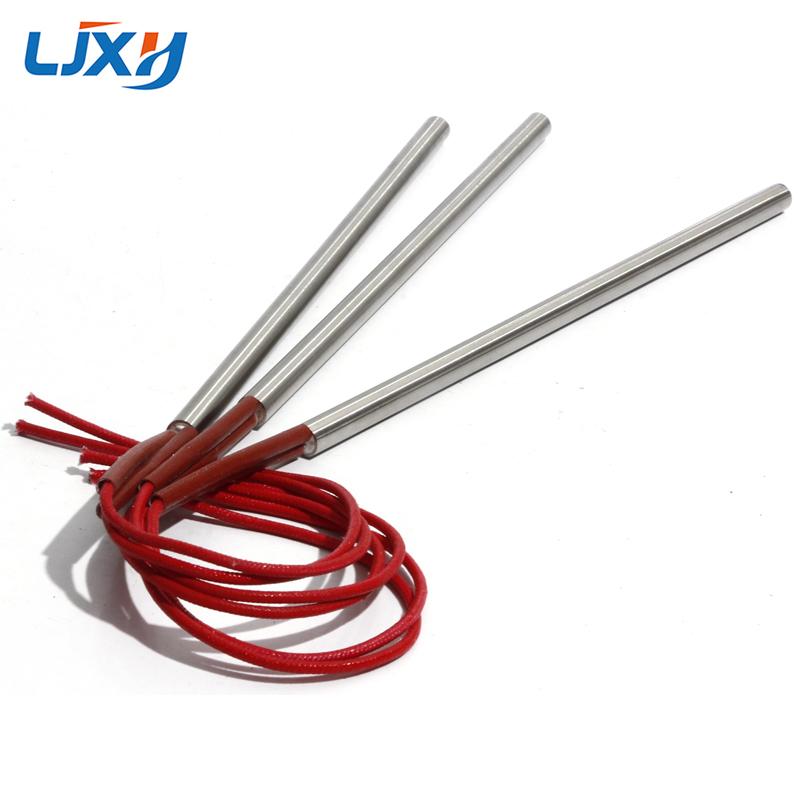 LJXH 2PCS 10mm 180~300mm AC110V/220V/380V Cartridge Heaters 450/500/550/630/750W Single-End Heating Tube SUS Resistance Element