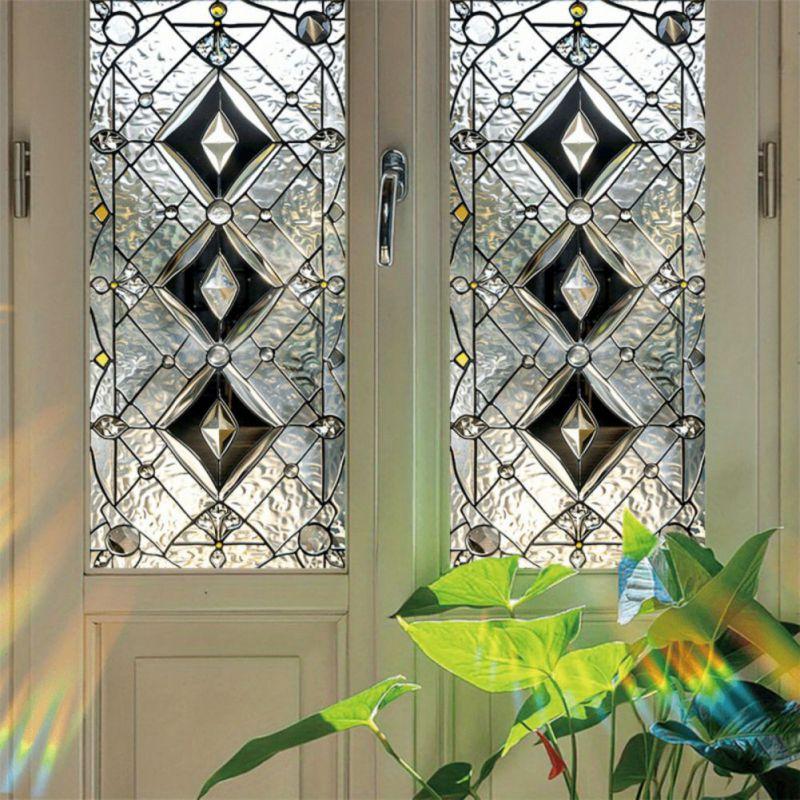 45*100cm Electrostatic Glass Sticker UV Blackout Decorative Window Stickers