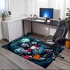 Benutzerdefinierter Name Halloween Horror Bedruckter Teppich, für Bürostuhl Wohnzimmer Schlafzimmer Küchenraum Dekor Geschenke.