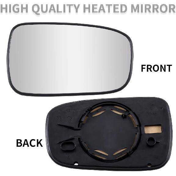 Passenger Side Mirror Replacement For 2003 2004 2005 2006 2007 Honda Accord Mirrors Glass - Convex Mirror Glass, Right Side Rear View Mirror