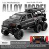 Large Size 1/24 Dodge Mammoth 6X6 Off-road Pickup Truck Children's Toy Car Simulation Alloy Car Model Ornament Boy Gift