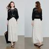 Women's French Polka Dot A-Line Midi Skirt