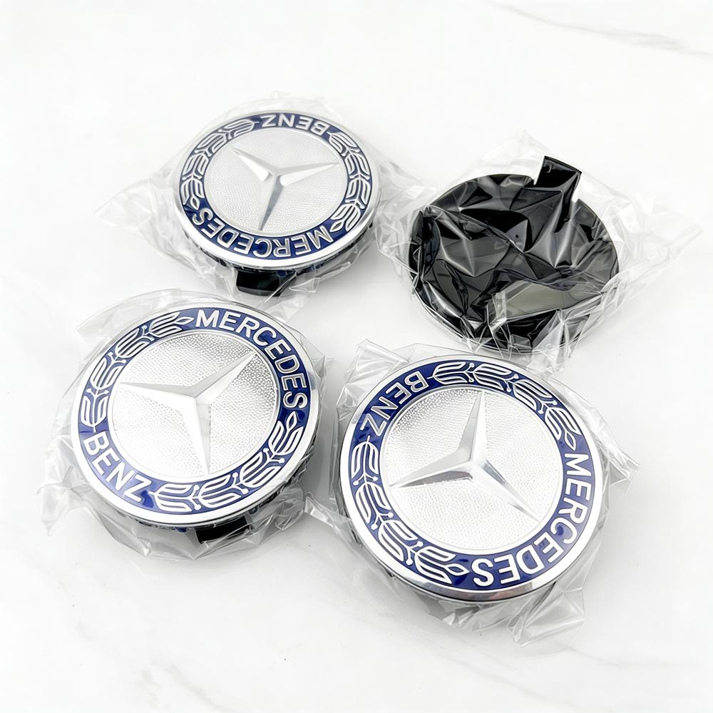 4pcs 75mm Car Wheel Center Logo Hub Cap For Mercedes Benz W211 W205 W213 W203 C218 A207 CLA CLS E Class Accessories