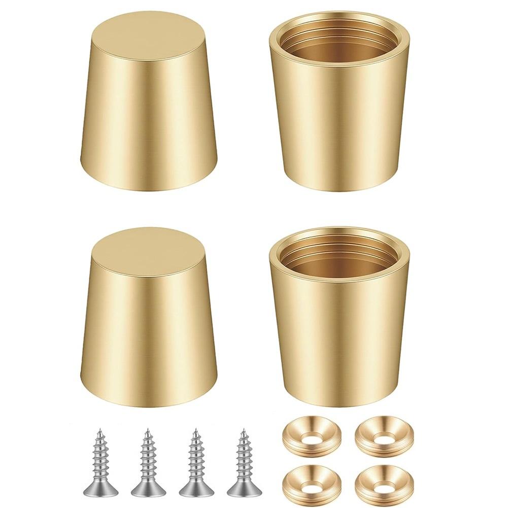 4PCS Brass Cutting Board Feet Furniture Leg Chopping Board Stabilisers Non Slip Jewelry Box Board Display Tray Riser Feet