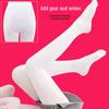 Girls' Summer 10D Thin Ballet Socks Velvet White Dance Pantyhose