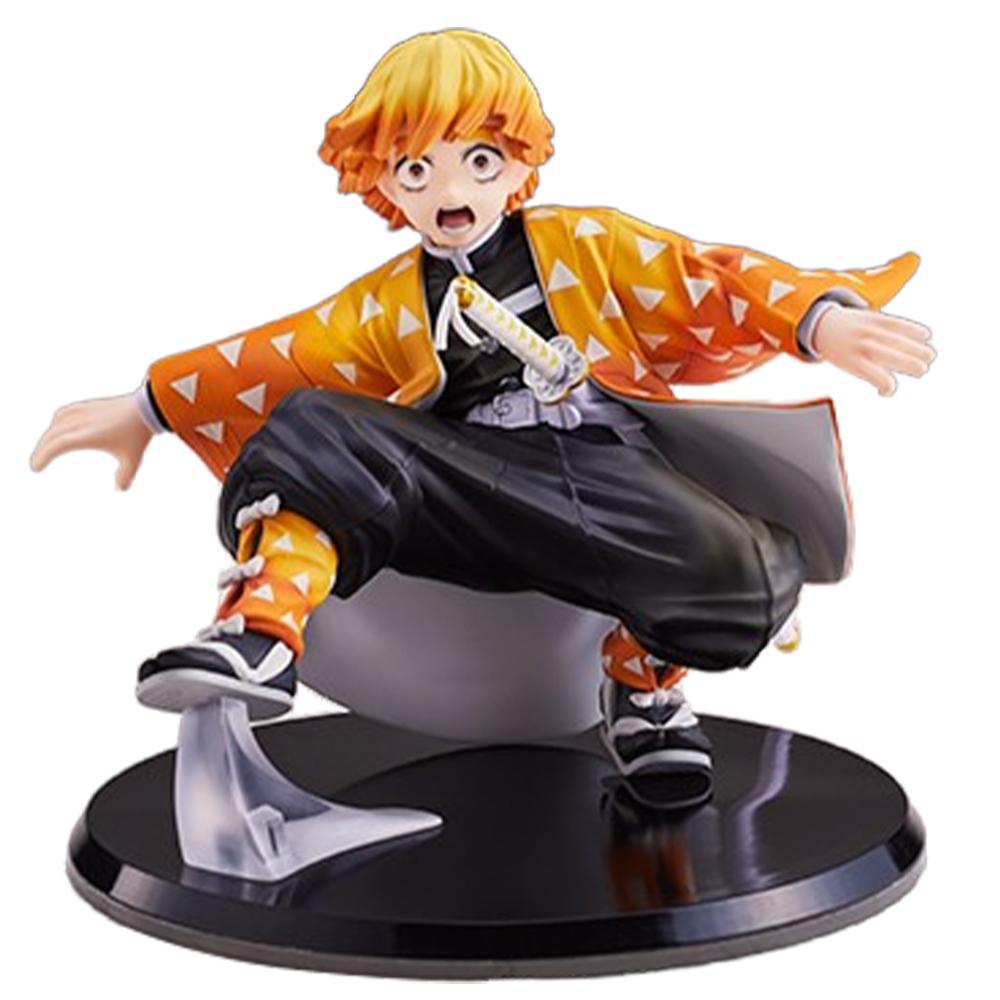 15CM Agatsuma Zenitsu Figure Blade of Demon Destruction Anime Desktop Golf Model Toy Gift Collection Ornaments Artwork PVC