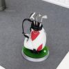 Boss Desk Organizer Golf Pen Holder Set, Mini Bag with 3 Putter Club Pens, Novelty Office Decor for Men, Business Gift Themed
