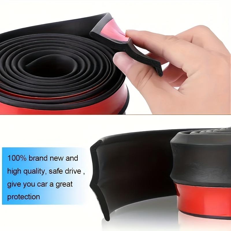 2.5m Universal Front Bumper Spoiler Lips Car Bumper Lip Protection Stickers Car Front Bumper Lip Rubber Car Bumper Rubber Strip