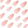 24 Pieces Three-dimensional Shell Wearing Nail Patch New Nude Almond Nail Patch